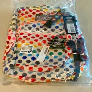 Trans Jan sport large backpack polka dots new in package